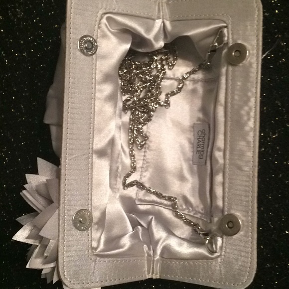 Charming Charlie silver special occasion bag. - Picture 5 of 6